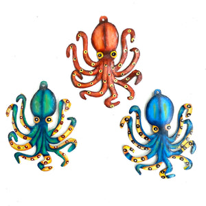 Small Octopus Wall Art (Set of 3)