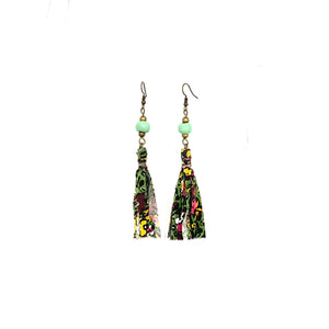 Fabric Tassel Earring