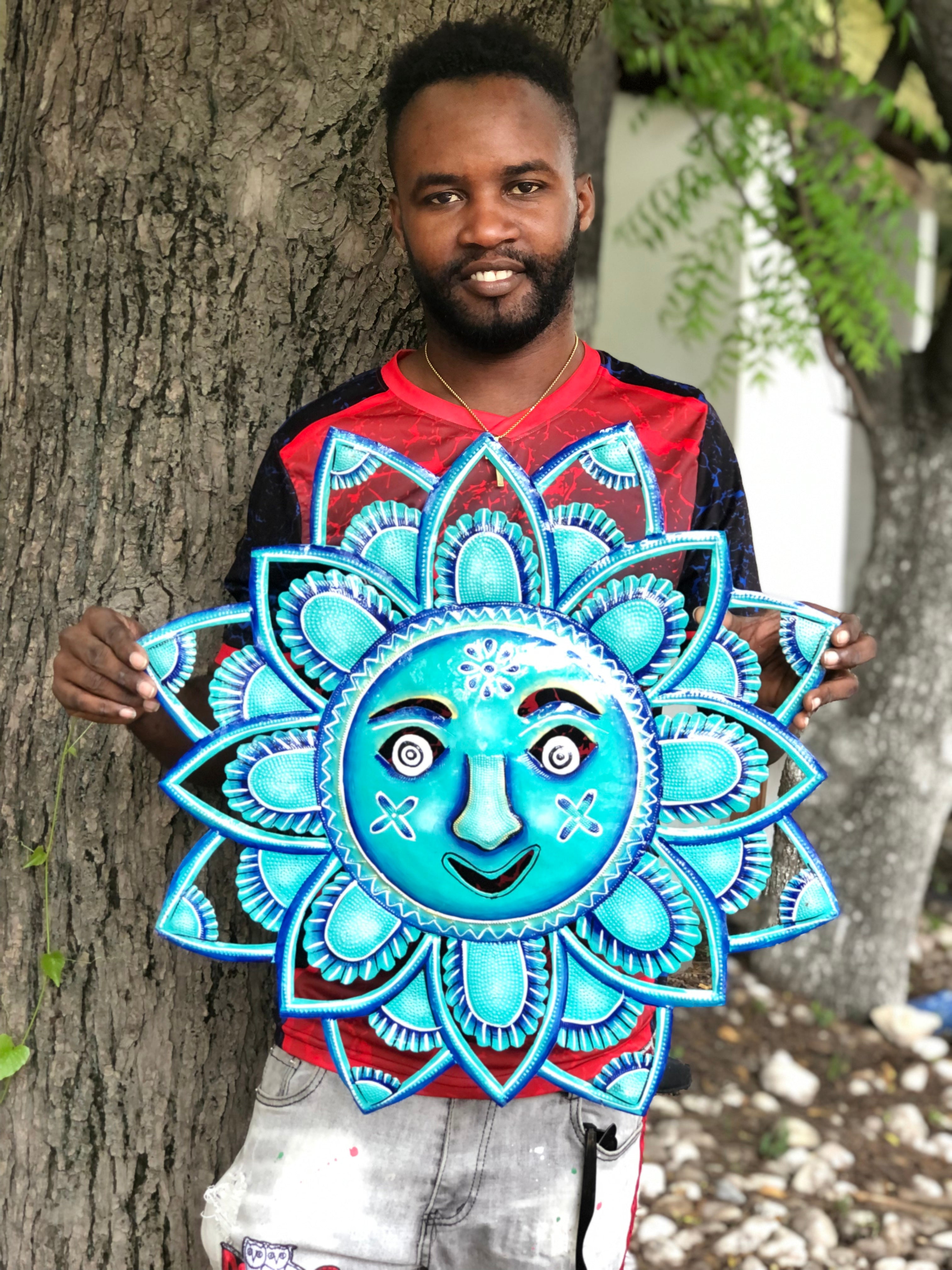 Romario Large Turquoise Sun