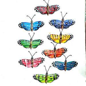 Wide Butterfly Ornaments (Set of 9)