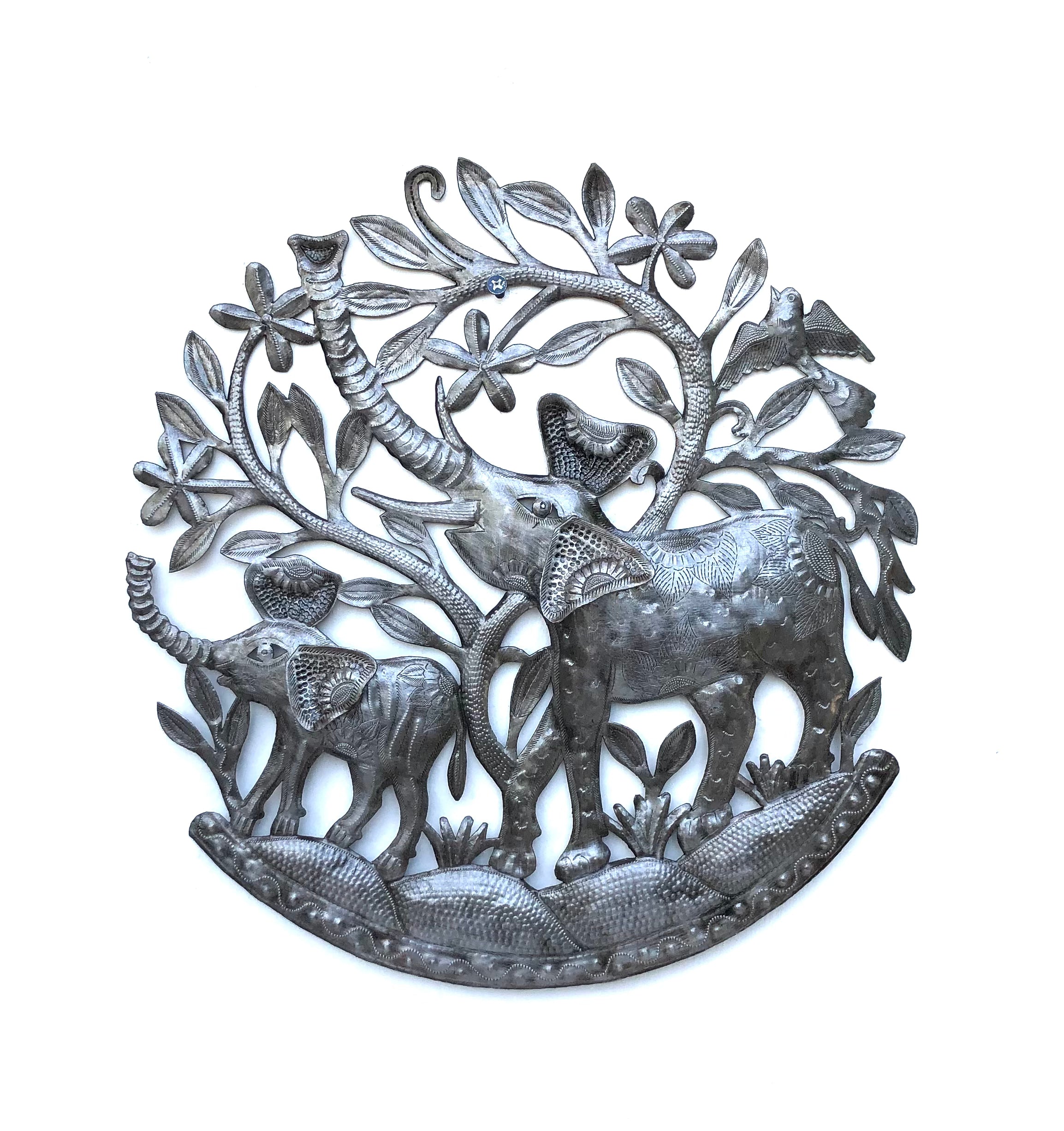 Joselyn- Tree Elephant Metal Art