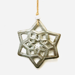Steel Snowflake Ornament