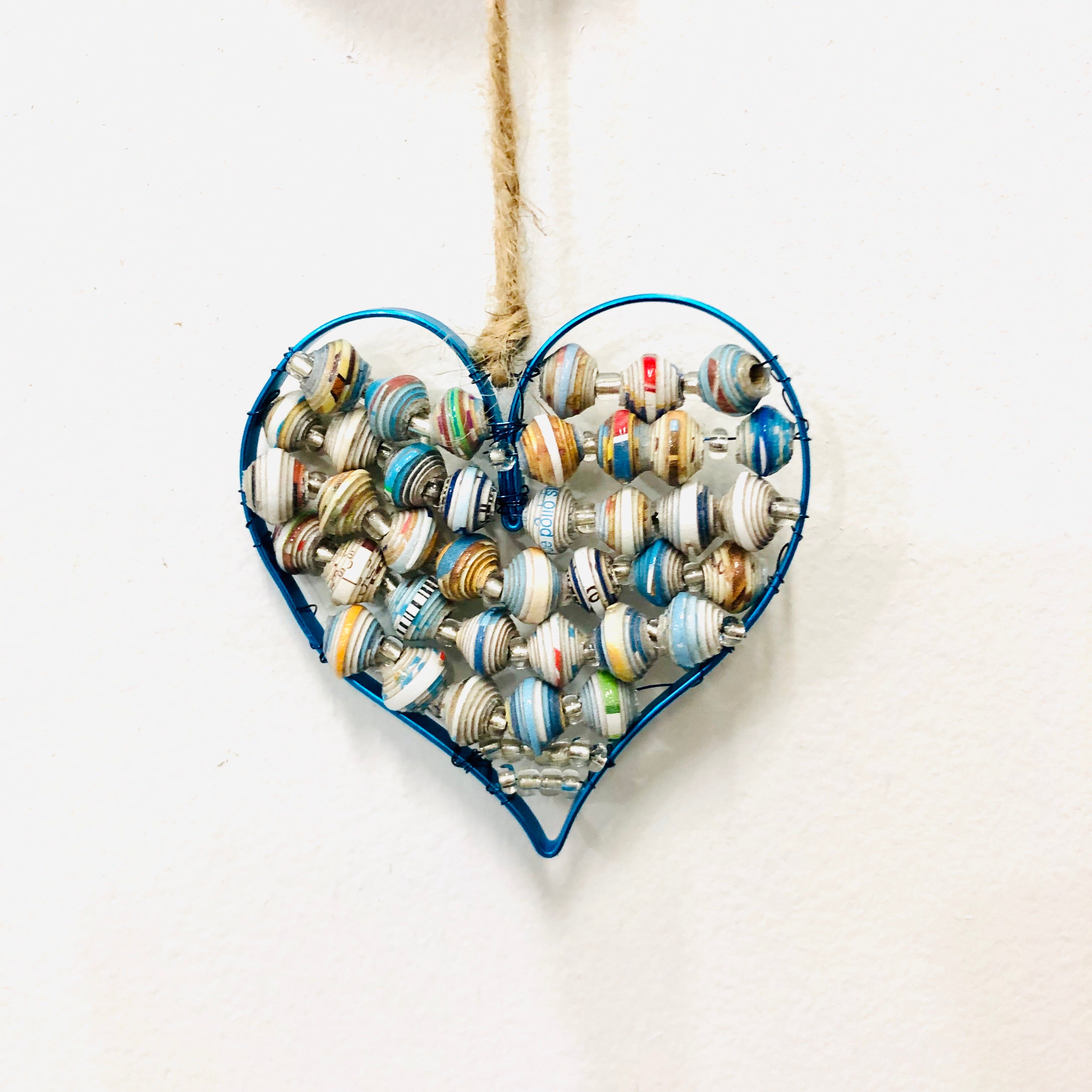 Paper Wire Heart Ornament