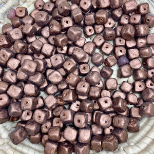 Rustic Square Bronze Beads